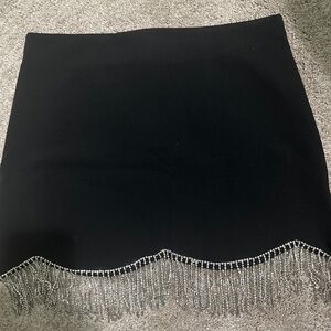 Diamond hanging mini skirt